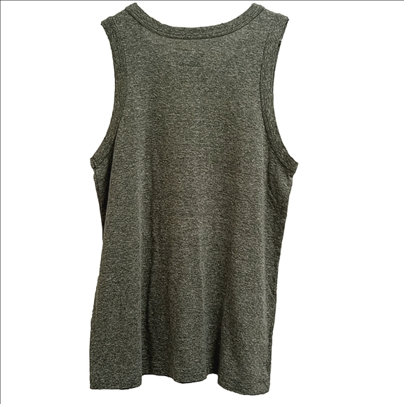 CURRENT/ELLIOT HEATHER GRAY SOFT BLUE & RED GRAPHIC TANK TOP - Picture 5 of 7